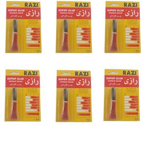 چسب قطره ای رازی مدل h29 حجم 3 میلی لیتر بسته 6 عددی