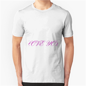 تی شرت یقه گرد مردانه LOVE YOU 