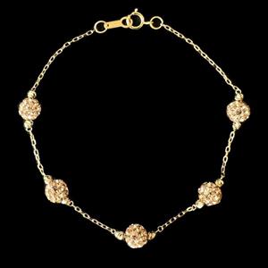 دستبند طلا 18 عیار زنانه دوست خوب مدل dk073