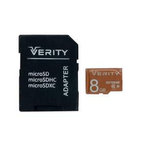 کارت حافظه وریتی مدل 200X کلاس 10 استاندارد UHS-I U1 ظرفیت 8 گیگابایت به همراه کارت‌خوان