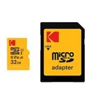 کارت حافظه microSDHC کداک Premium Performance کلاس 10 سرعت 90MBps ظرفیت 32 گیگابایت همراه با آداپتور SD 