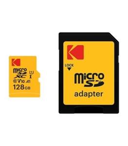 کارت حافظه microSDXC کداک Premium Performance کلاس 10 سرعت 90MBps ظرفیت 128 گیگابایت همراه با آداپتور SD