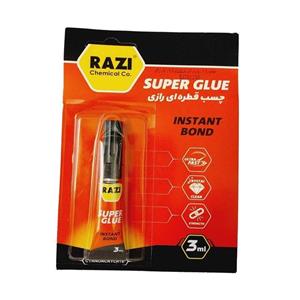 چسب قطره ای رازی مدل Super Glue حجم 3 میلی لیتر