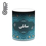 ماگ حرارتی کاکتی طرح اسم سانلی کد mgn90043