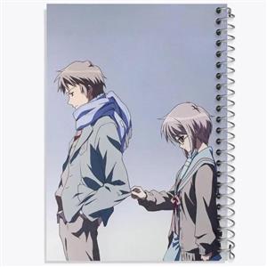 دفتر شطرنجی 50 برگ خندالو طرح یوکی انیمه ناپدید شدن هارومی سوزومیا The Disappearance of Haruhi Suzumiya کد 23111