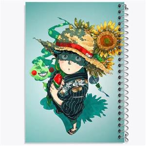 دفتر شطرنجی 50 برگ خندالو طرح شییکو انیمه موب سایکو Mob Psycho 100 کد 24456