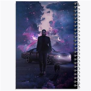 دفتر شطرنجی 50 برگ خندالو طرح جان ویک John Wick کد 28561 