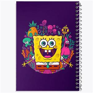 دفتر شطرنجی 50 برگ خندالو طرح باب اسفنجی کد 24721