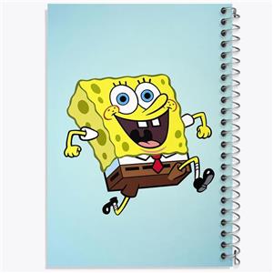 دفتر شطرنجی 50 برگ خندالو طرح باب اسفنجی کد 24722