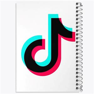 دفتر شطرنجی 50 برگ خندالو طرح تیک تاک Tik Tok کد 8448