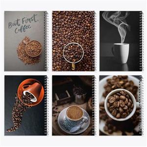 دفتر شطرنجی 50 برگ خندالو طرح قهوه فروش کد 8090