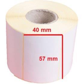 رول پرینتر حرارتی لیبل زن 750 عددی سایز 57×40