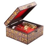 جعبه کادویی زعفران خاتم چوبی طلای سرخ کد 152