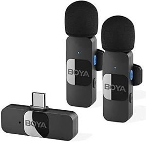 میکروفن BOYA مدل BY-V Professional Wireless Lavalier Mini مناسب iPhone iPad Android Live Broadcast Gaming Recording Interview Vlog 