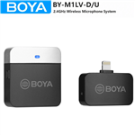 میکروفن BOYA مدل  BY-M1LV Wireless Lavalier Lapel مناسب برای Microphone for iPhone Android PC Laptop Mobile Smartphone Youtube video Recording Streaming