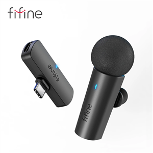میکروفن FIFINE مدل Wireless Lavalier Recording Microphone,Type-C Mini MIC 