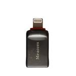 مبدل OTG تبدیل USB به لایتنینگ میسس meacces مدل OTG-01 (پلمپ کمپانی، 100% اورجینال، ضمانت اصالت و گارانتی تعویض)