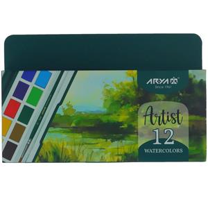 آبرنگ 12 رنگ آریا طرح رودخانه