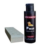 واکس براق کننده کفش پی مدل pwax5plus به همراه اسفنج 