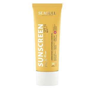 کرم ضد آفتاب بدون رنگ سی گل spf55 مدل aloe_vera مناسب انواع پوست حجم 50 میلی‌لیتر
