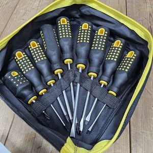 پیچ گوشتی دوسو چهارسو اوکی مدل POWER_TOOLS بسته 9 عددی