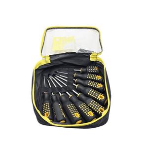 پیچ گوشتی دوسو چهارسو اوکی مدل POWER_TOOLS بسته 9 عددی