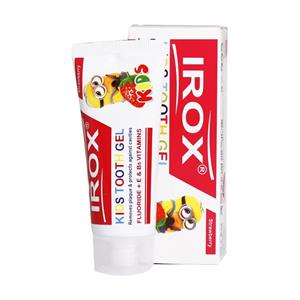 خمیردندان ژله ای کودک ایروکس مدل Banana حجم 80 میلی لیتر Irox Kids Tooth Gel Banana 80 ml