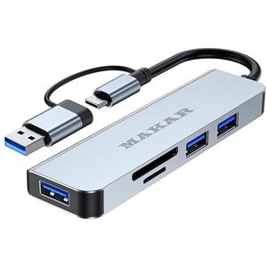 هاب و کارت خوان 5 پورت USB 3.0 ماکار مدل 5in1 MK-HU235 