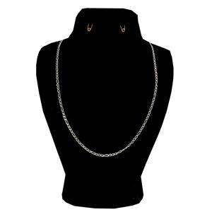 زنجیر نقره زنانه مدل فیگارو کد 3.90 -