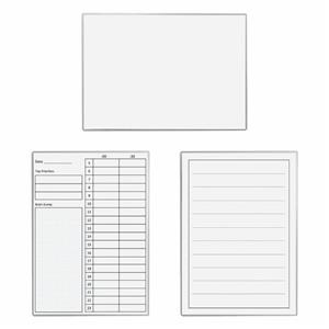 تخته وایت برد مدل مقوایی دو رو سایز 30X21 سانتی متر بسته 3 عددی