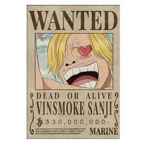 پوستر مدل تحت تعقیب انیمه وان پیس One piece طرح سانجی Sanji کد 925
