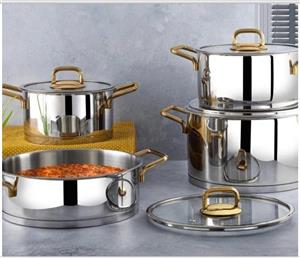 سرویس قابلمه 8 پارچه لینس مدل سیلور