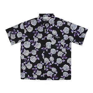 شومیز آستین کوتاه زنانه مدل هاوایی گل رز کد Ha05