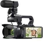 دوربین فیلم برداری مدل 4K 64MP Auto Focus 4.0 Touch 18X Whit Mic LED 128 SD