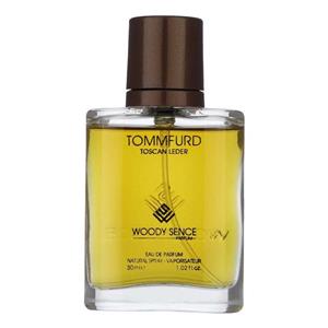 عطر جیبی مردانه وودی سنس مدل Tuscan Leather حجم 30 میلی لیتر
