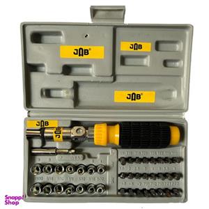 بکس و سری پیچ گوشتی جاب مدل JB-0041 C مجموعه 41 عددی