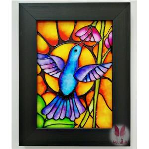 تابلو ویترای طرح پرنده