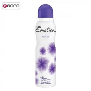 اسپری ضد تعریق زنانه ایموشن مدل Violet حجم 150 میلی لیتر Emotion Spray For Women 150ml 