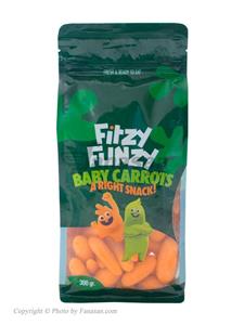 اسنک بچه هویج فیتزی فانزی مقدار 300 گرم Fitzy Funzy Baby Carrot Snacks 300gr 