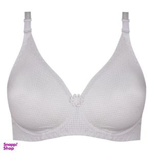 سوتین زنانه پانیذ مدل فنردار تابستانی کد 66305 رنگ سفید