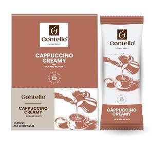 پودر کاپوچینو خامه ای گونتلو - 23 گرم بسته 10 عددی