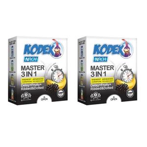 کاندوم ناچ کدکس مدل master مجموعه  2 عددی