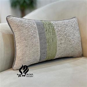 کوسن مستطیل طرح ترکیبی زمرد فیلی و سبز سدری