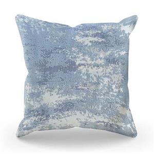 کوسن مربعی پتینه آبرنگی آبی آسمانی