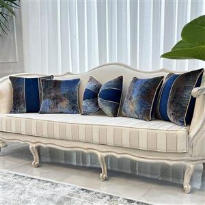 ست کوسن 5 عددی طرح کهکشان مخمل آبی بنفش