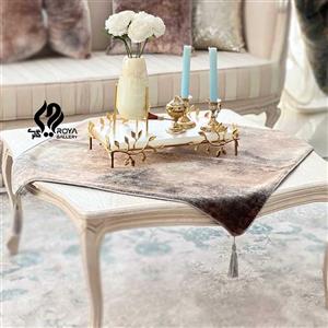 رانر طرح کهکشان مخمل طوسی نسکافه ای