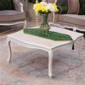 رانر طرح دیبا مخمل سبز طرحدار