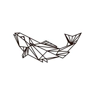 تابلو مینیمال رومادون طرح ماهی کد 2741