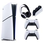 باندل کنسول بازی سونی مدل PlayStation 5 Digital Slim ظرفیت 1 ترابایت (به همراه دسته اضافی و پایه شارژر و هدست)