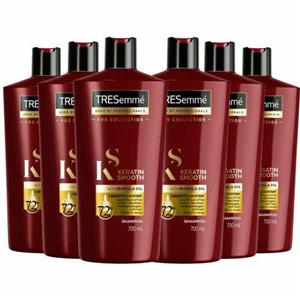 شامپو مو ترزمی مدل Keratin Smooth حجم 700 میلی لیتر بسته 6 عددی 